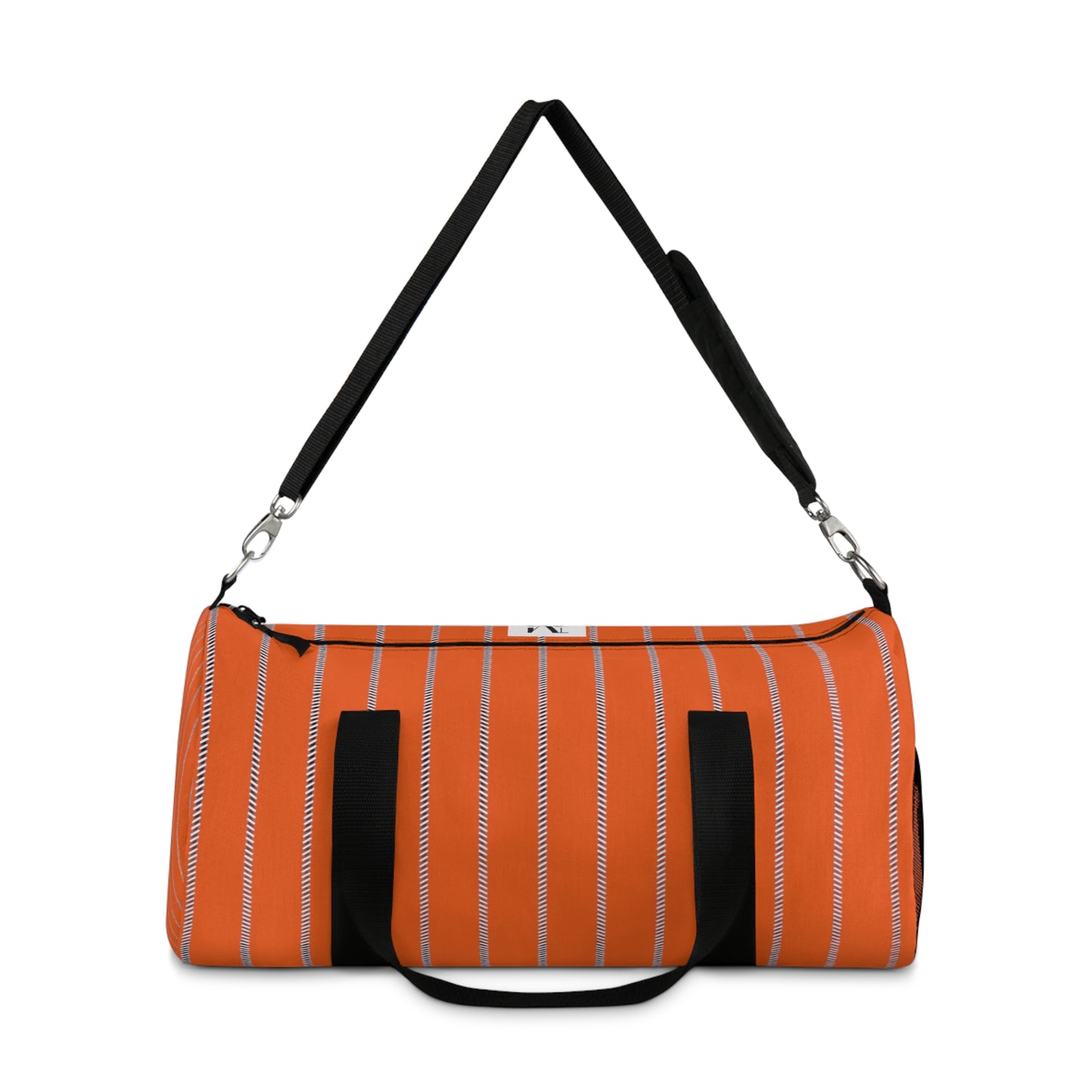 Mss Mia Orange  W Stripes Duffel Bag