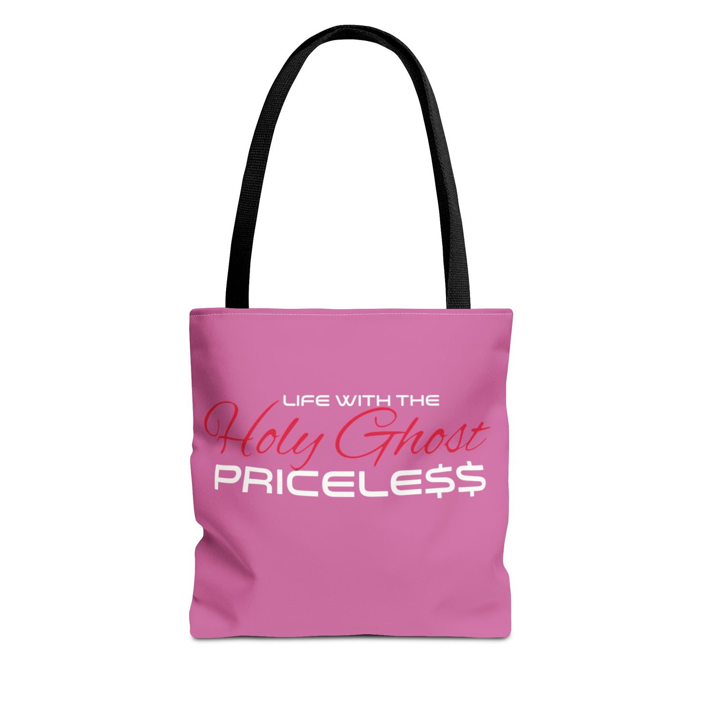 Collection A “Holy Ghost PRICELESS” Pink Tote Bag