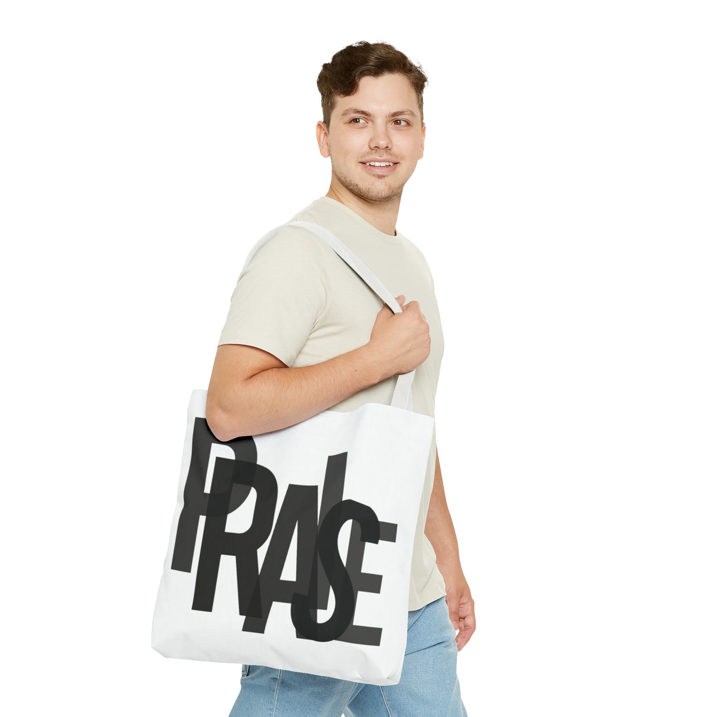 Collection B: “Garment of PRAISE” White & Black Tote