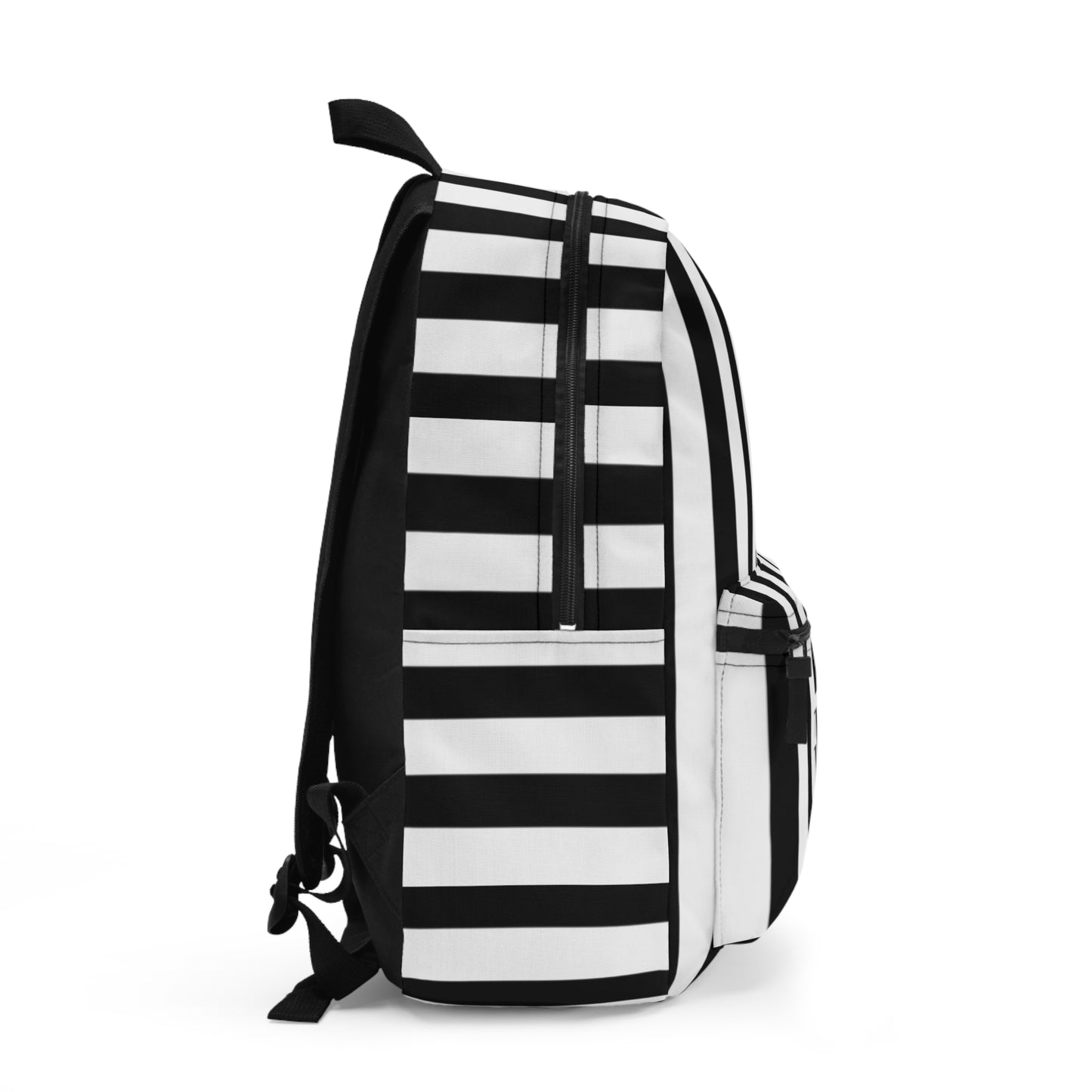 Mss Mia White w/Black Stripe Rugby Backpack