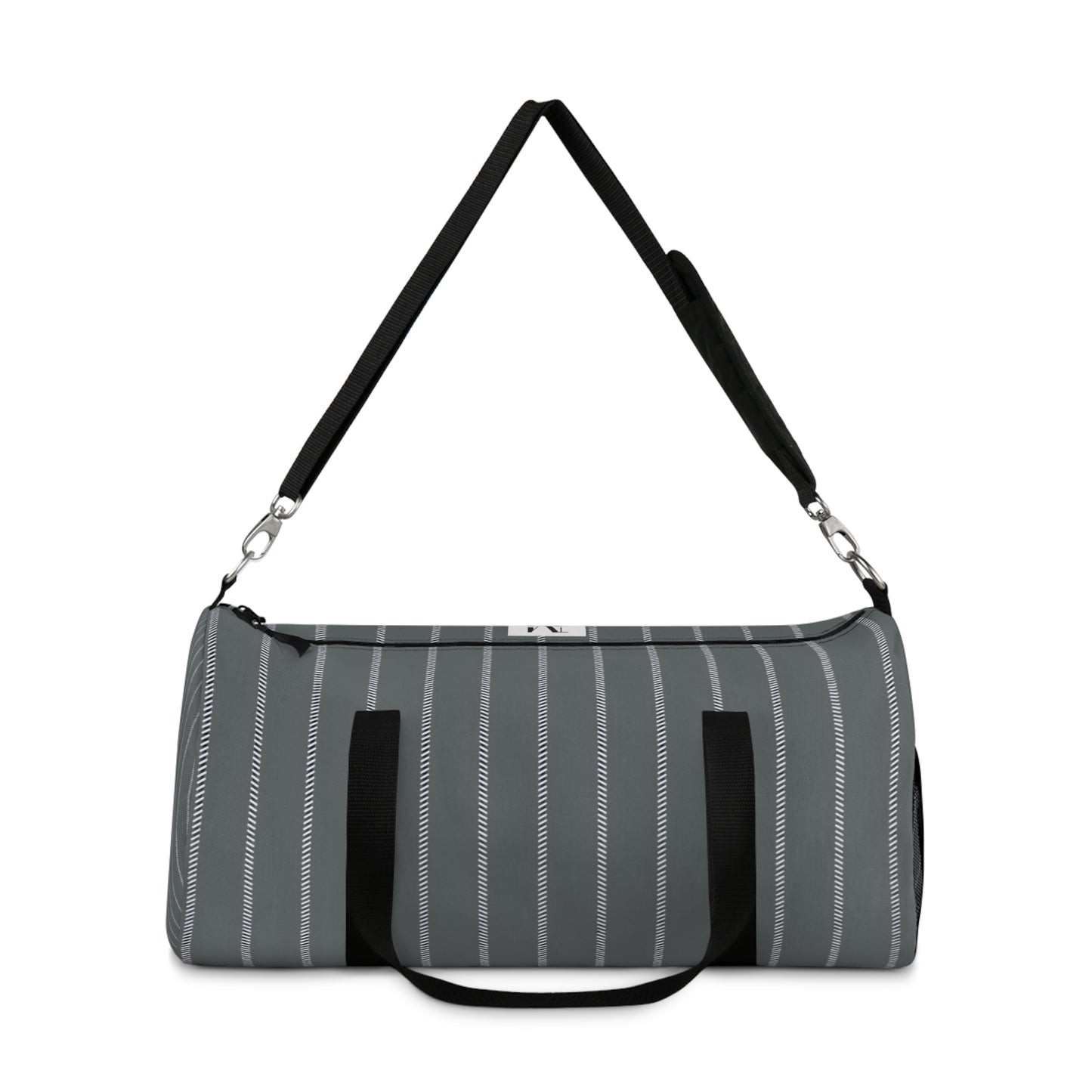 Mss Mia Grey  W Stripes Duffel Bag
