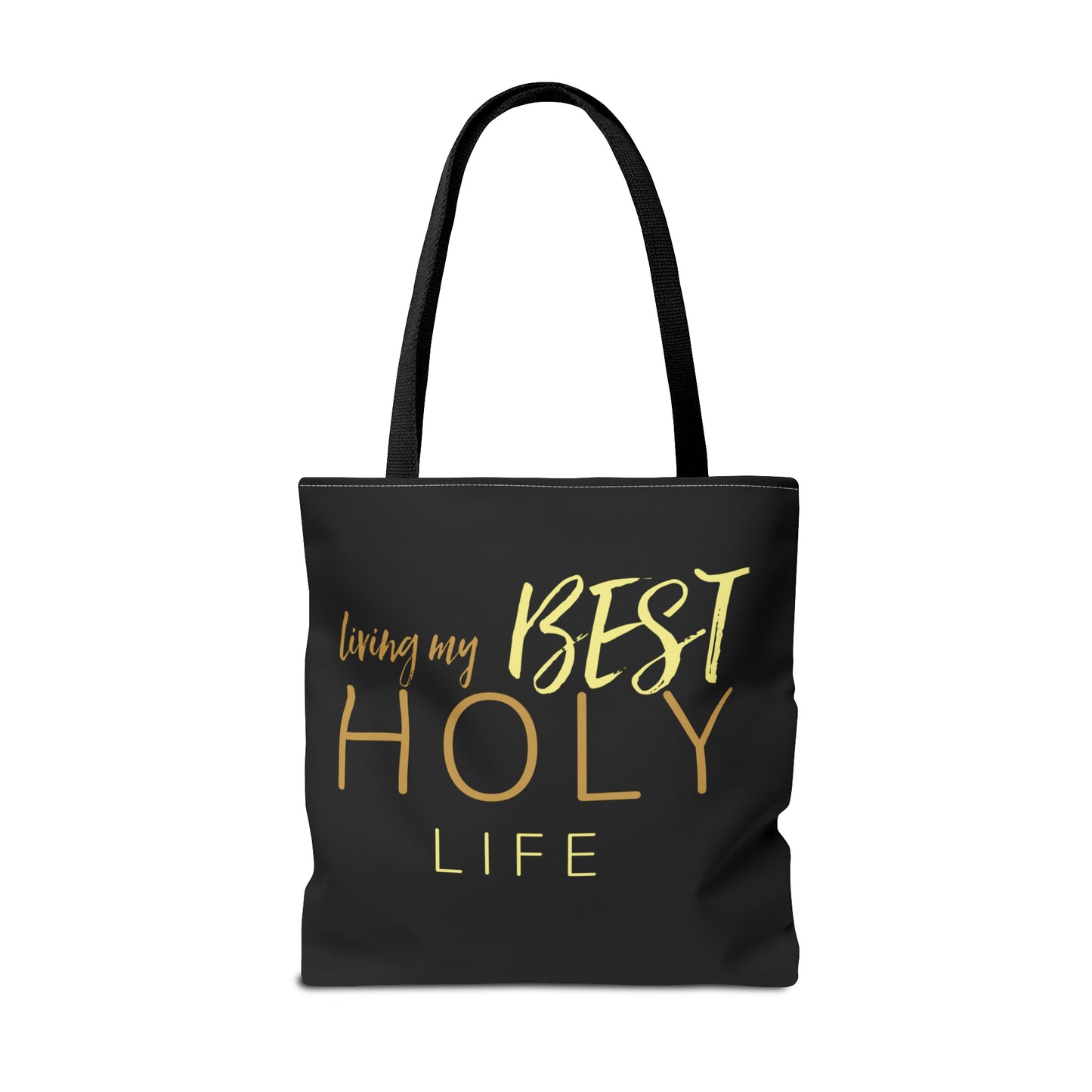 Collection A: “HOLYlife” Black Tote Bag