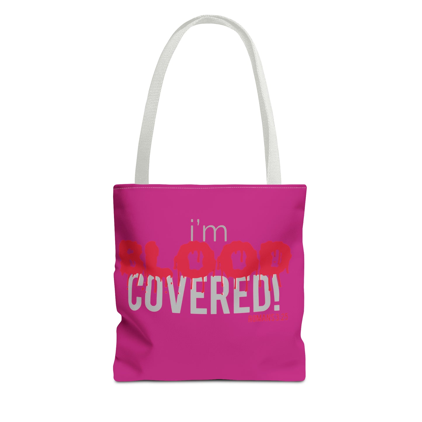 Collection B: “BLOOD Covered” Pink Tote Bag