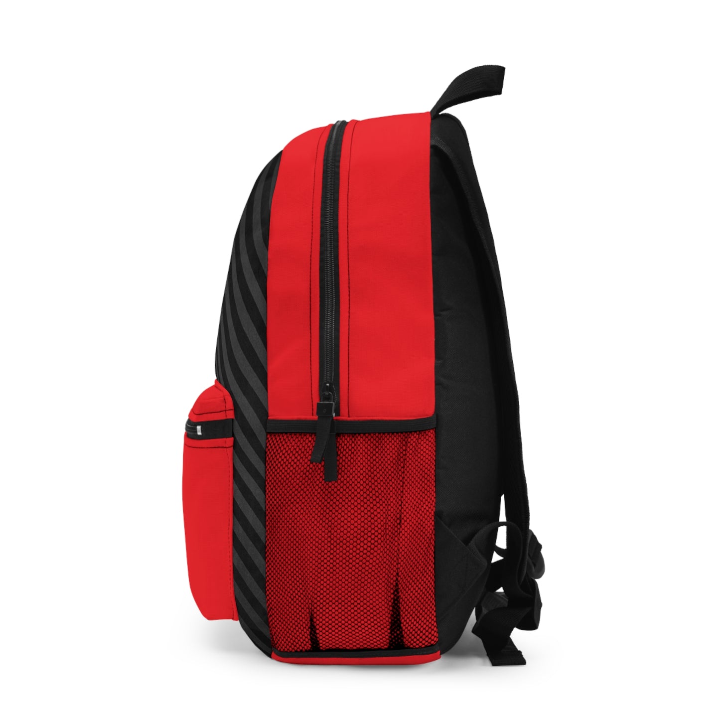 Mss Mia Red w/Black Diagonal Stripe Backpack