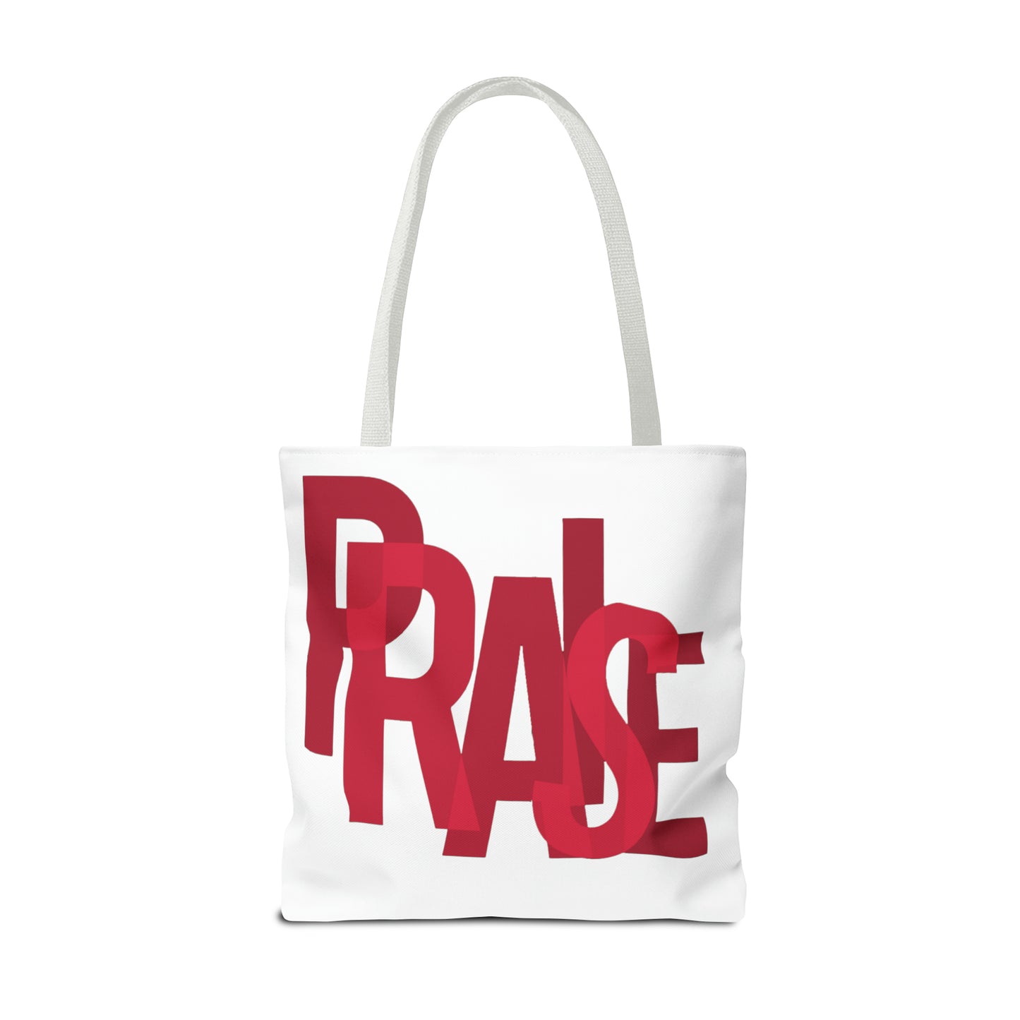 Collection B: “Garment of PRAISE” White & Red Tote Bag