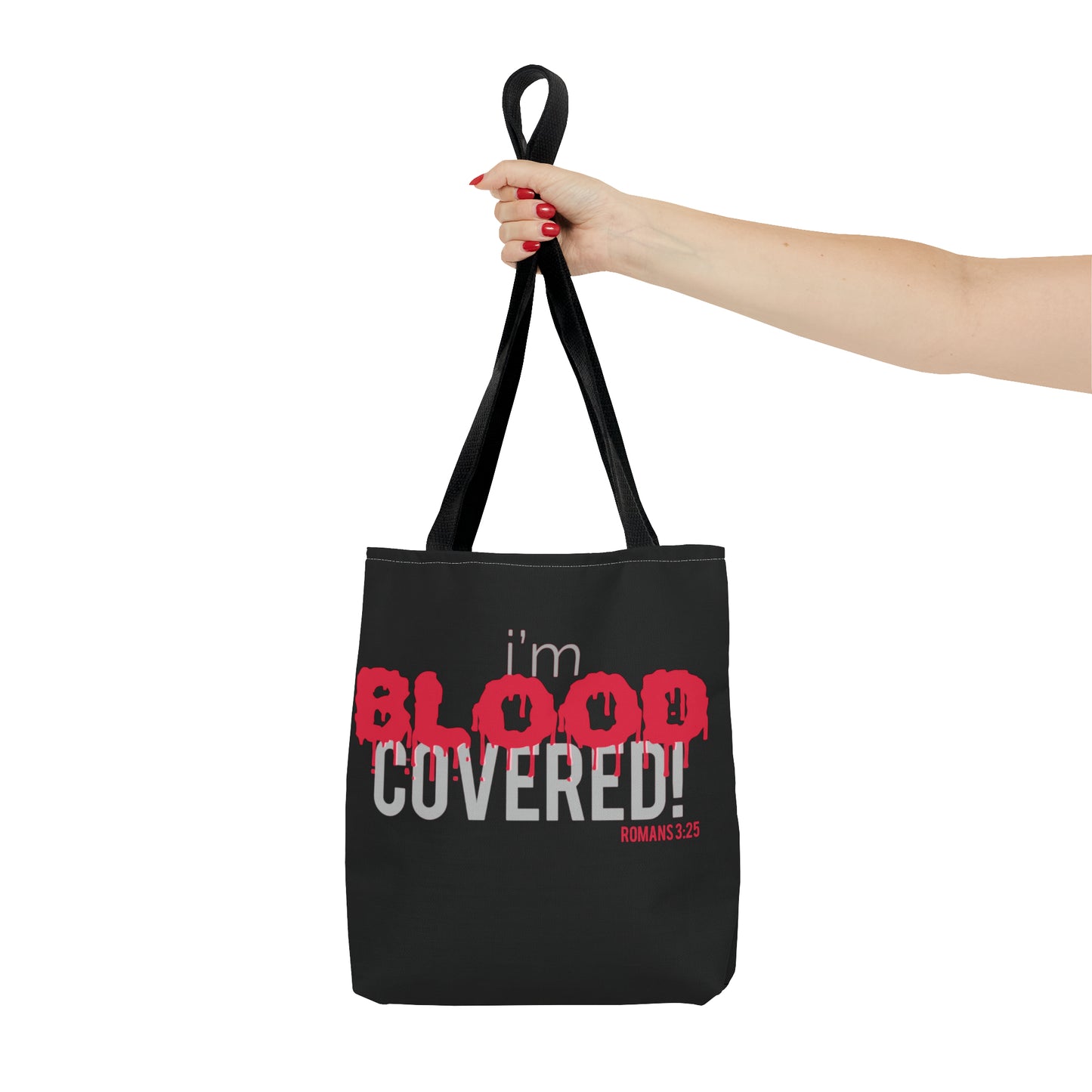 Collection B: “BLOOD Covered” Black Tote Bag