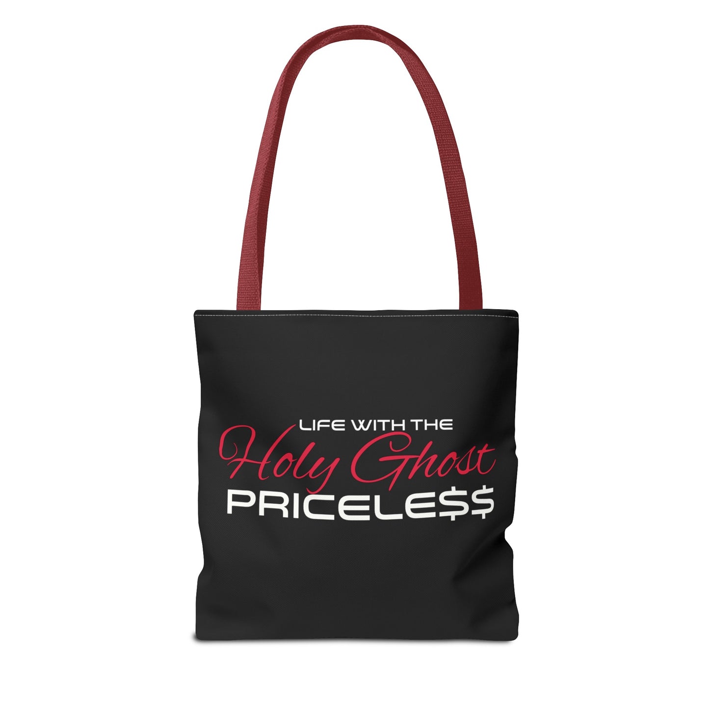 Collection A “Holy Ghost PRICELESS” Black Tote Bag