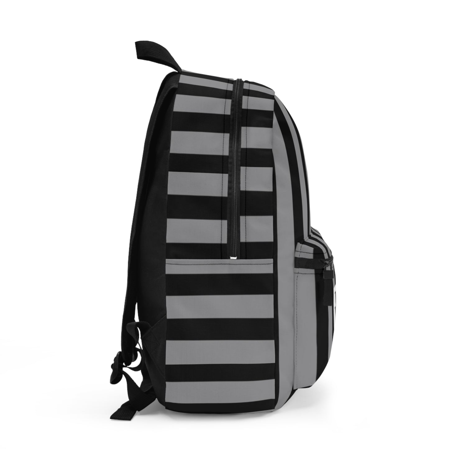 Mss Mia Grey w/Black Stripe Rugby Backpack