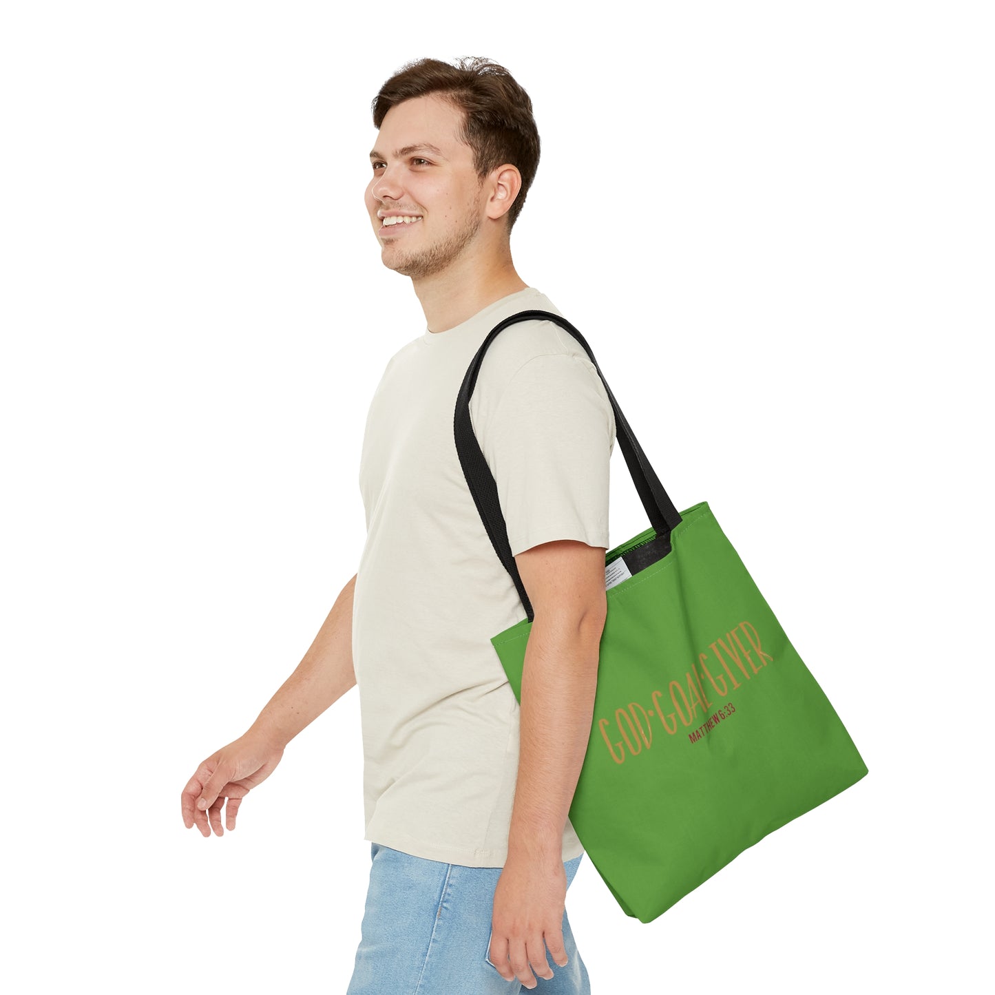 “Goal Giver” Light Green Tote Bag