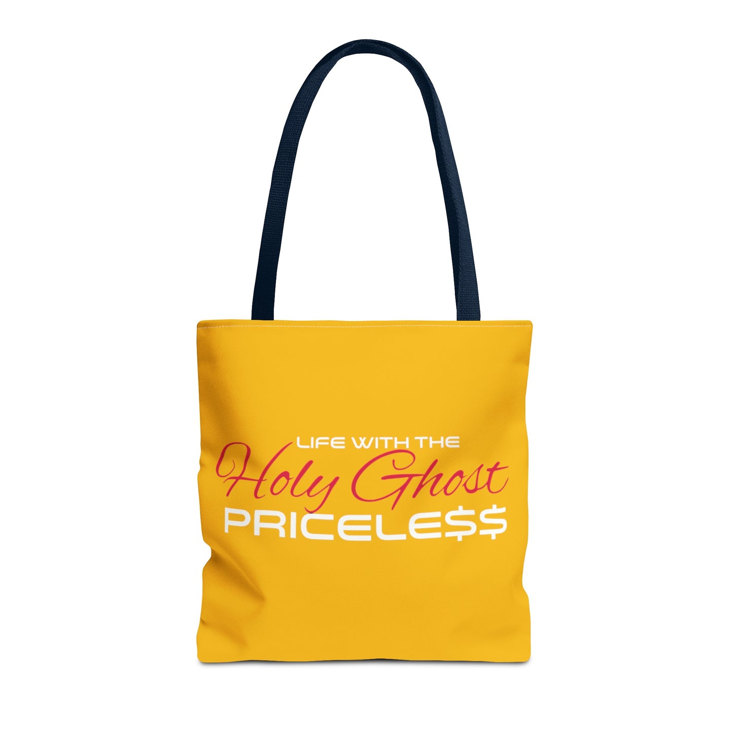 Collection A “Holy Ghost PRICELESS “ Yellow Tote Bag