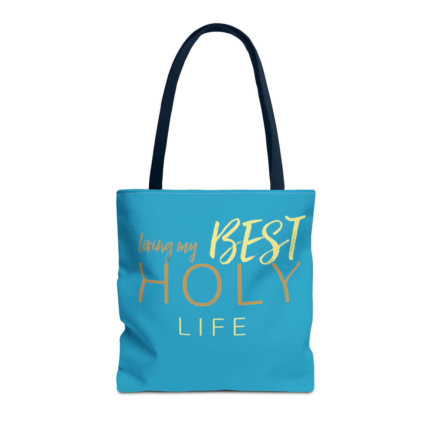 Collection A: “HOLYlife” Blue Tote Bag