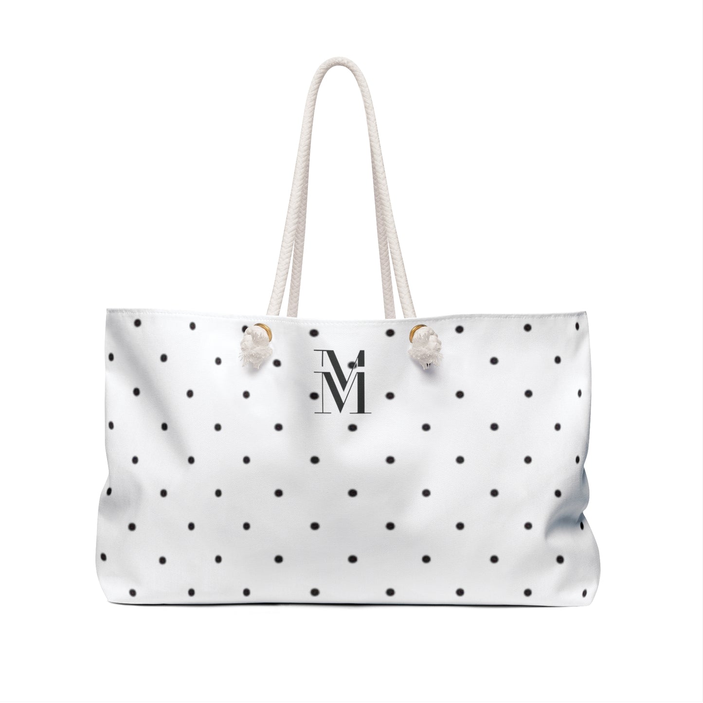 Mss Mia White Polka Dot Weekender