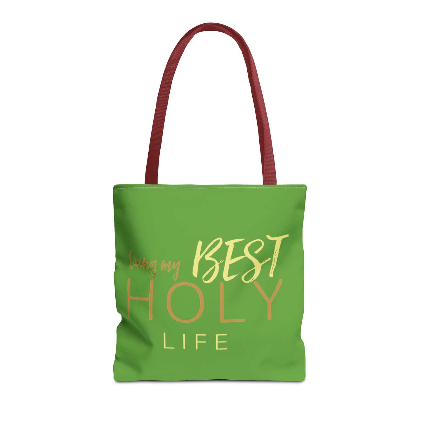 Collection A: “HOLYlife” Green Tote Bag