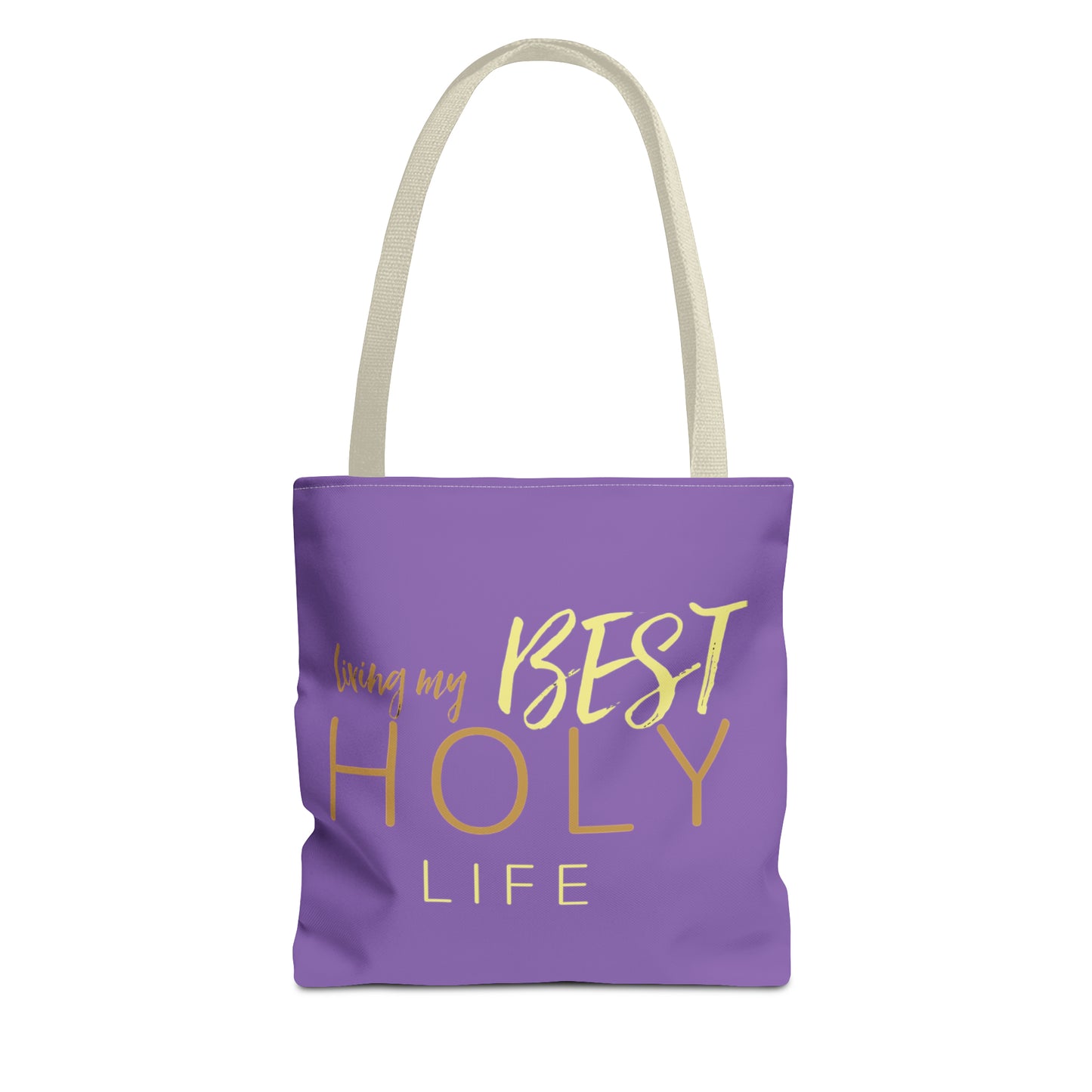 Collection A: “HOLYlife” Purple Tote Bag