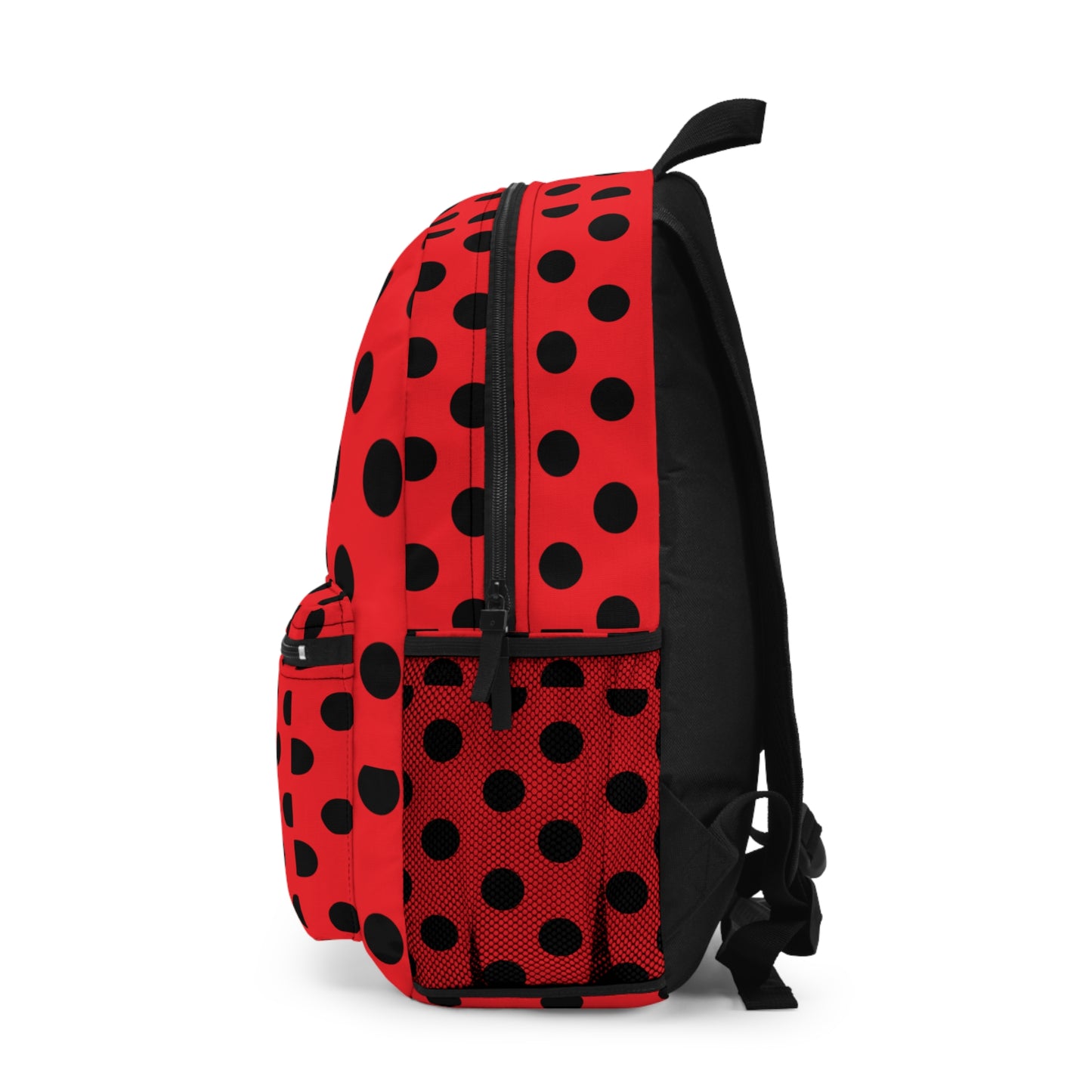 Mss Mia Red W/Black Polka Backpack