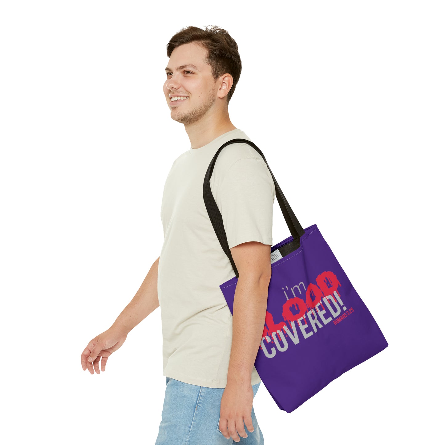 Collection B: “BLOOD Covered” Purple Tote Bag