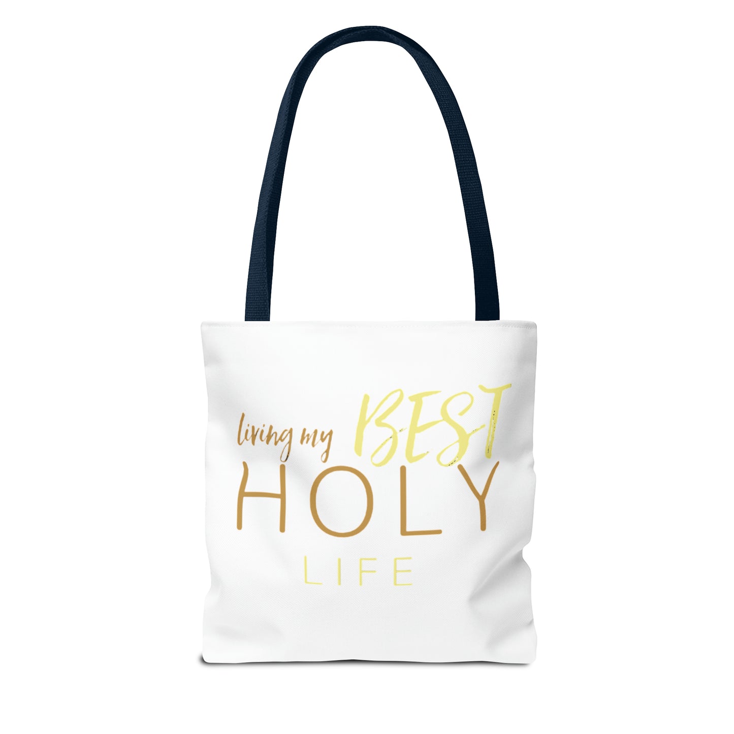 Collection A: “HOLYlife” White Tote Bag