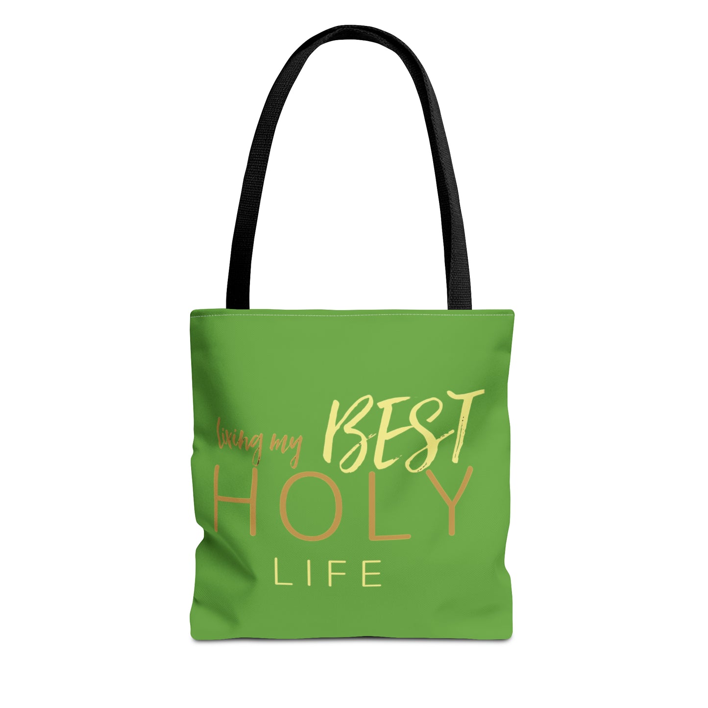 Collection A: “HOLYlife” Green Tote Bag