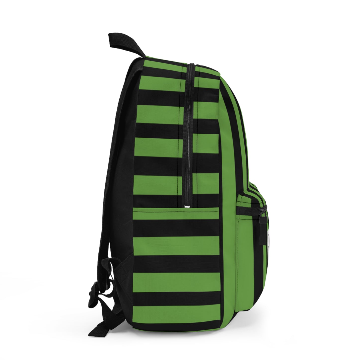 Mss Mia Light Green w/Black Stripe Rugby Backpack