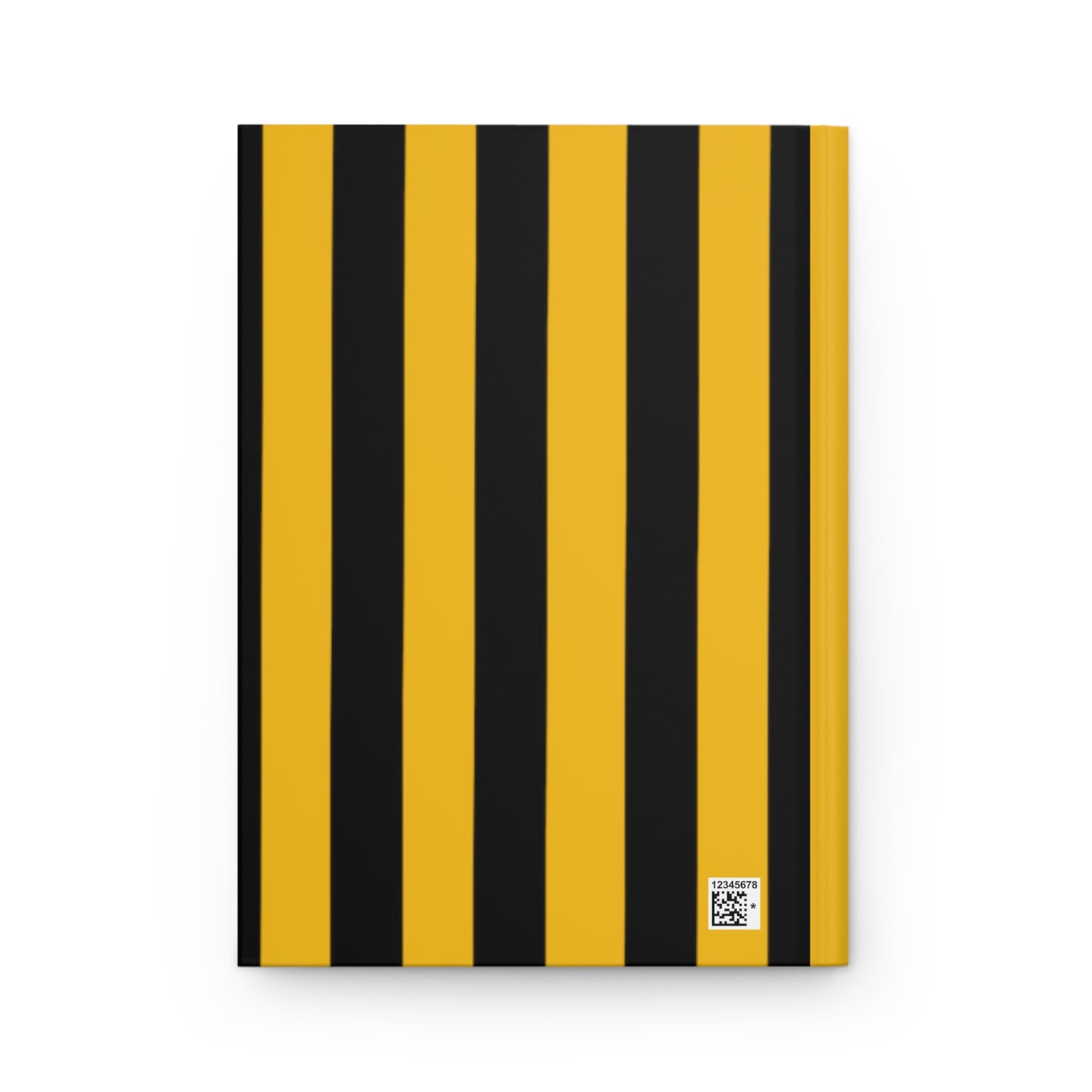 Mss Mia Yellow Hardcover Stripe Journal Matte