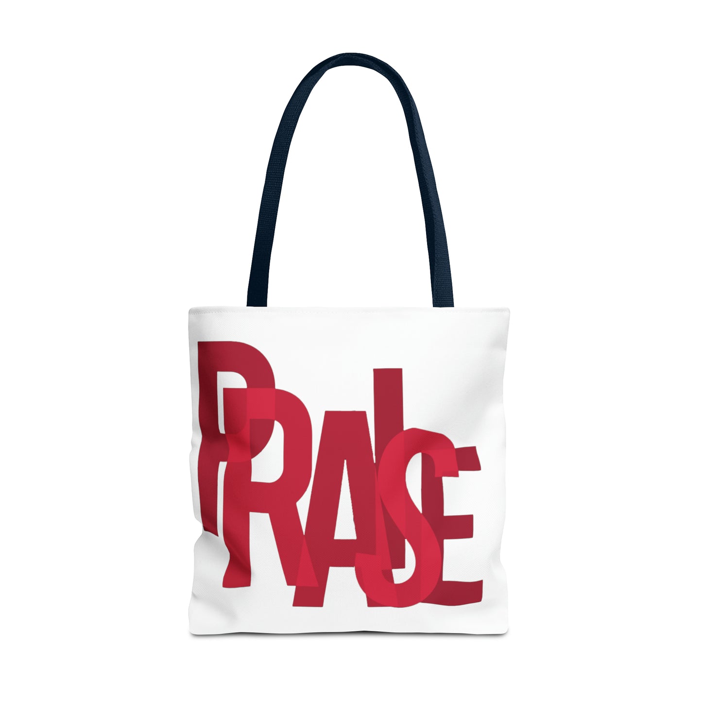 Collection B: “Garment of PRAISE” White & Red Tote Bag