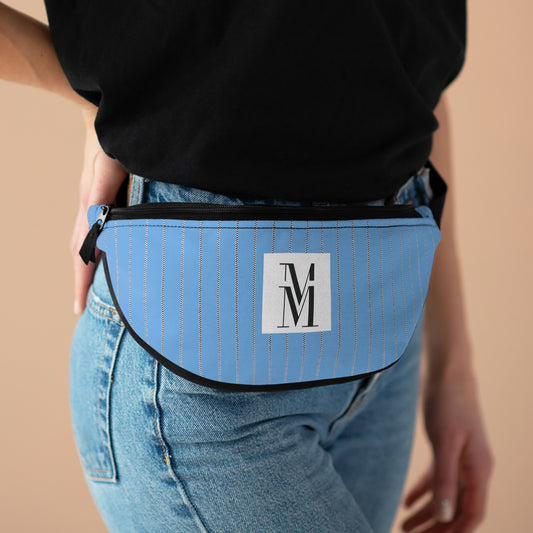 Mss Mia Light Blue w/ Pinstripe Fanny Pack