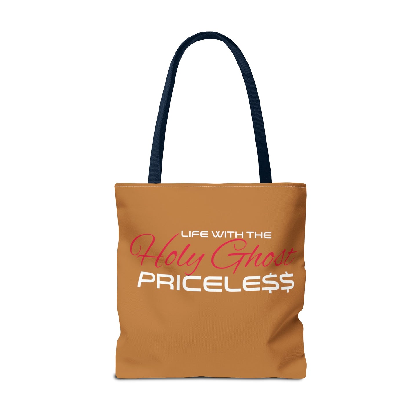 Collection A “Holy Ghost PRICELESS” Tan Tote Bag