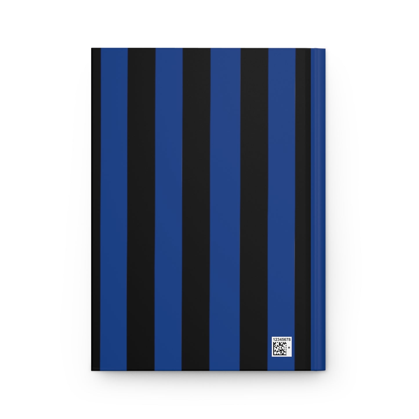 Mss Mia Dark Blue Hardcover Stripe Journal Matte