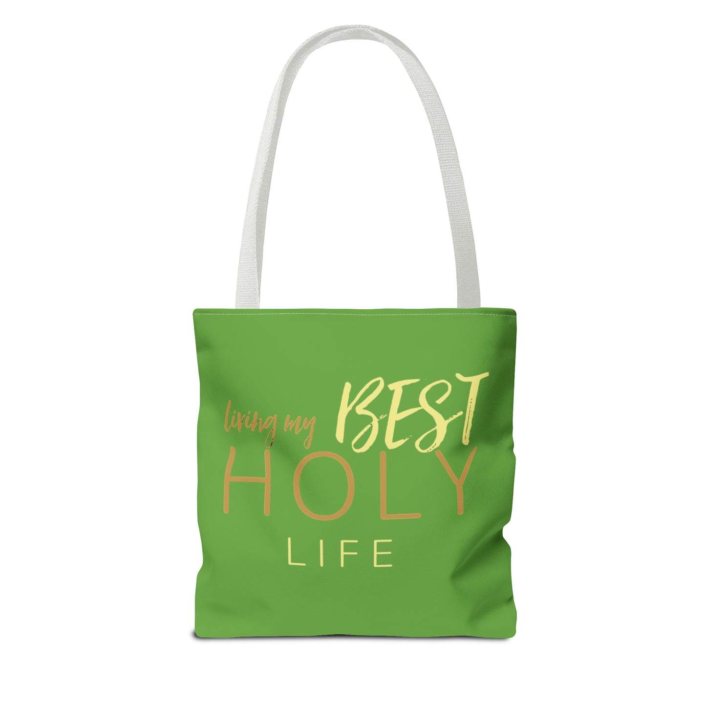 Collection A: “HOLYlife” Green Tote Bag