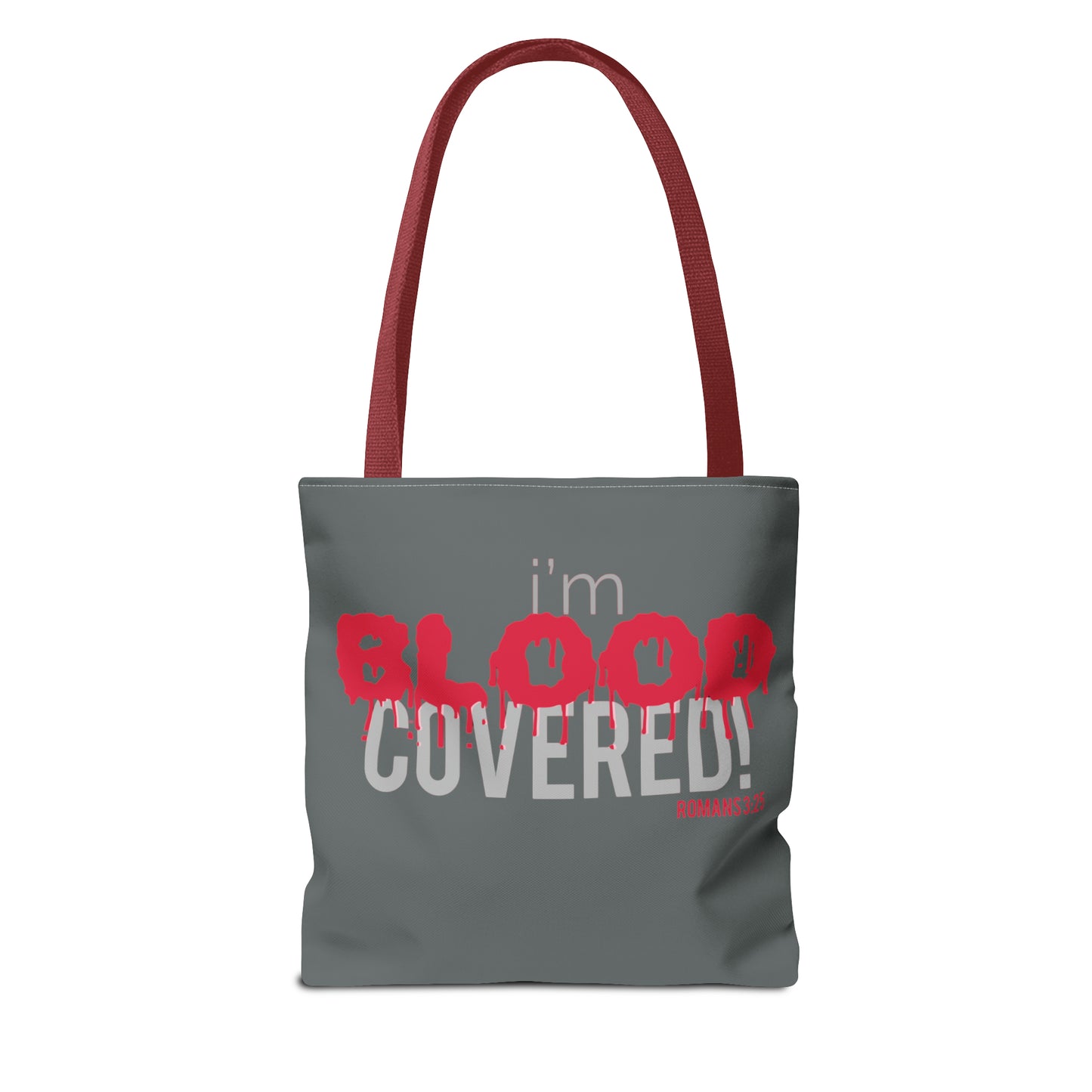 Collection B: “BLOOD Covered” Grey Tote Bag