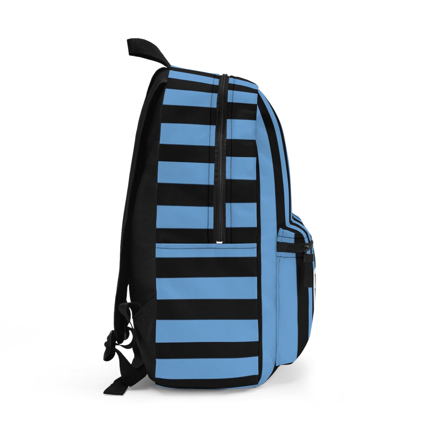Mss Mia Light Blue w/Black Stripe Rugby Backpack
