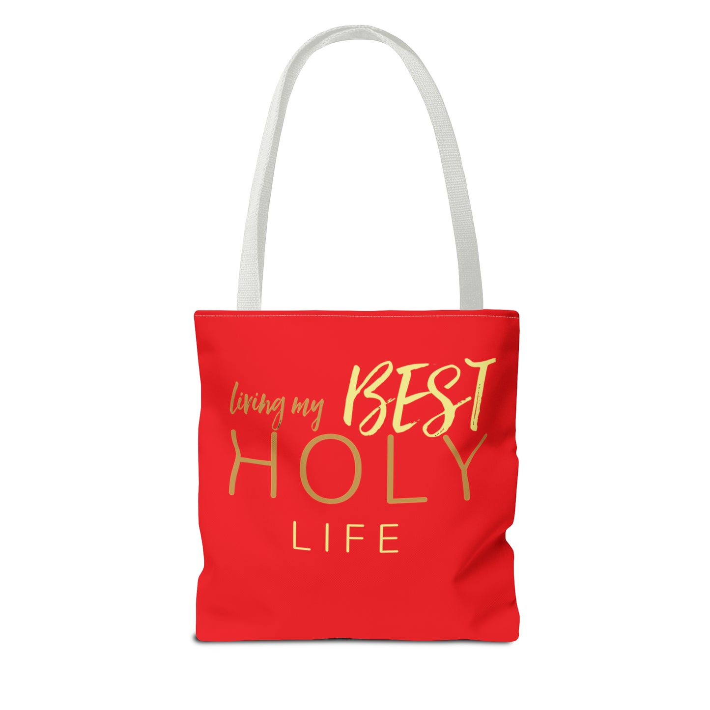 Collection A: “HOLYlife” Red Tote Bag