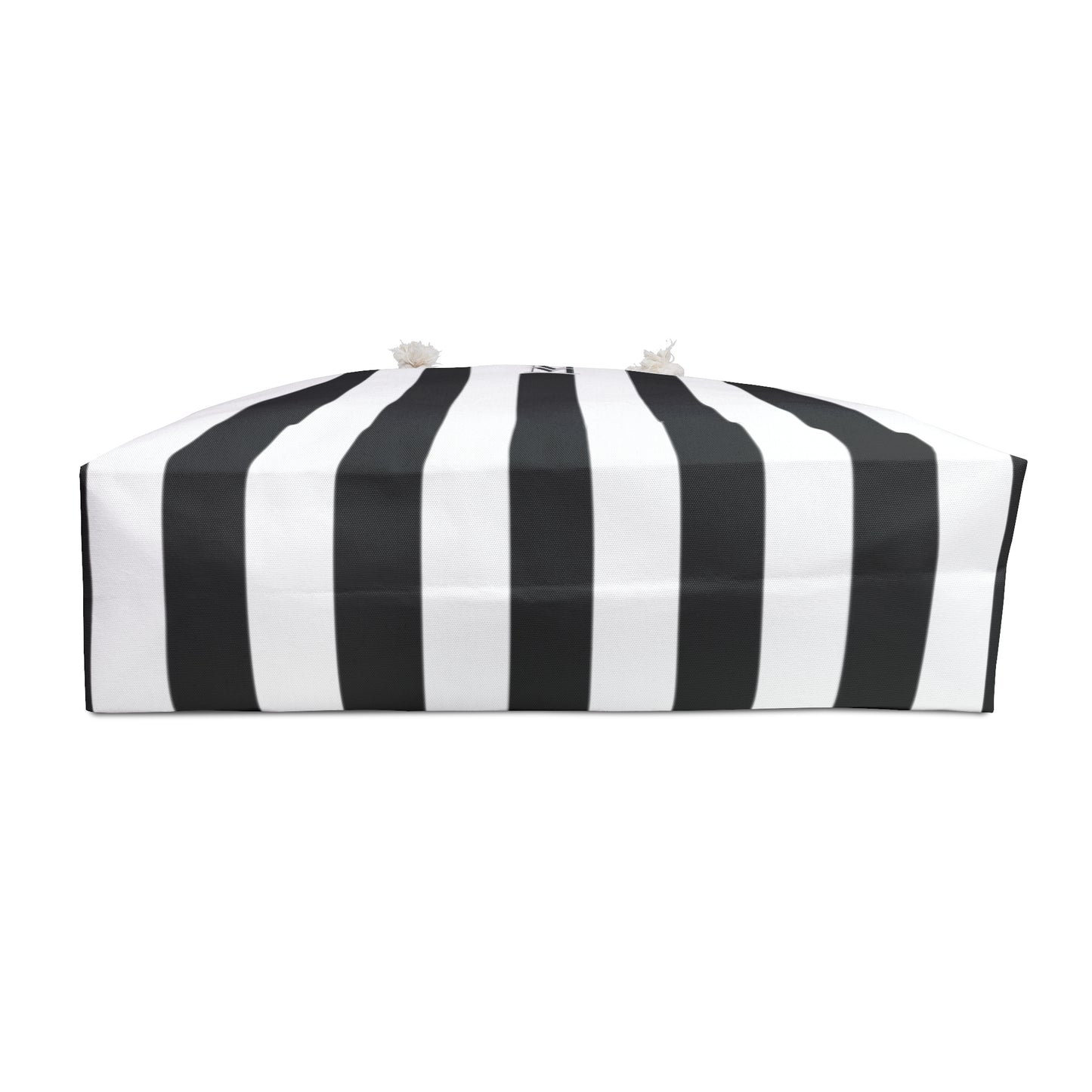 Mss Mia Black/White Stripe Weekender Bag