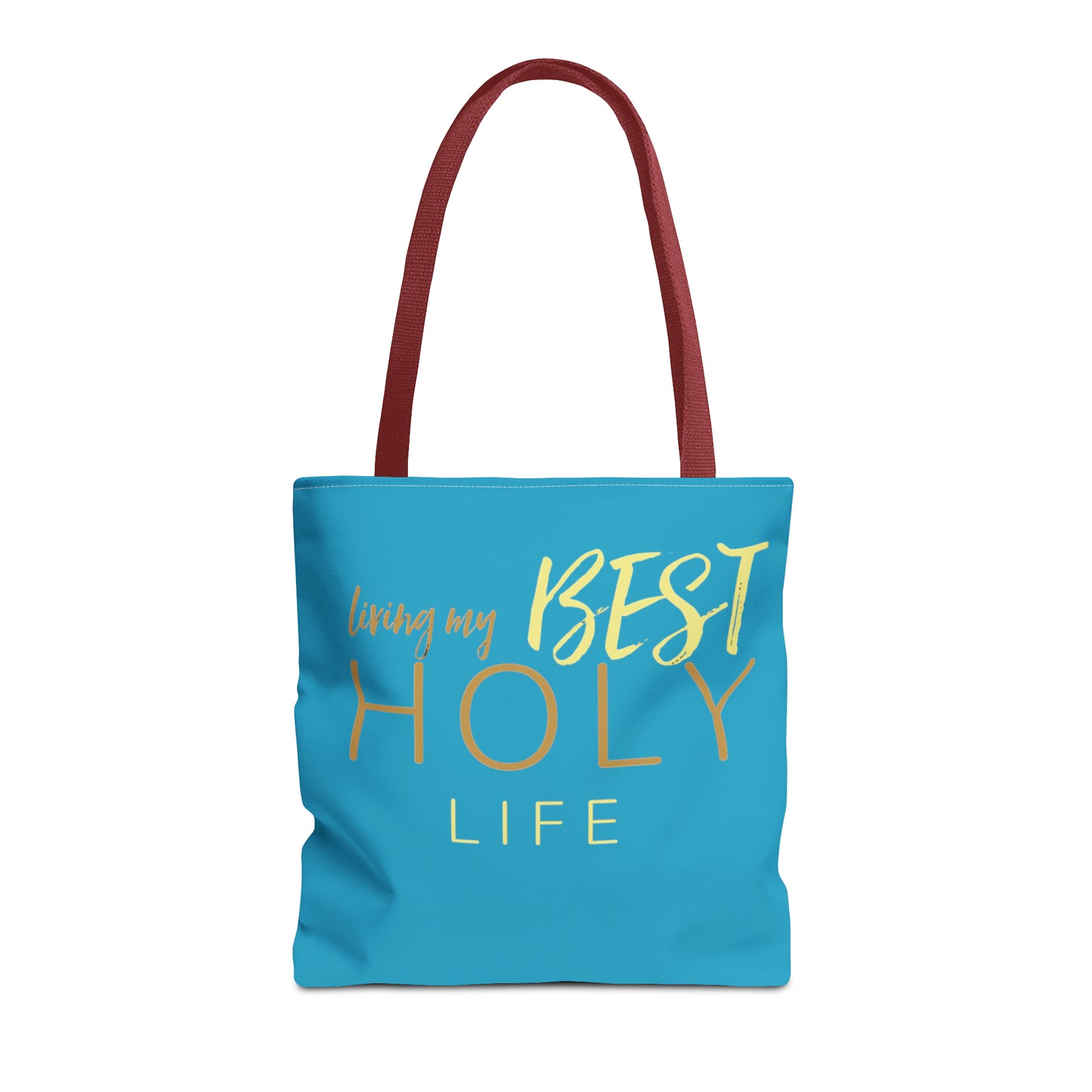 Collection A: “HOLYlife” Blue Tote Bag