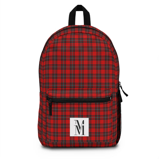 Mss Mia Red Plaid Backpack