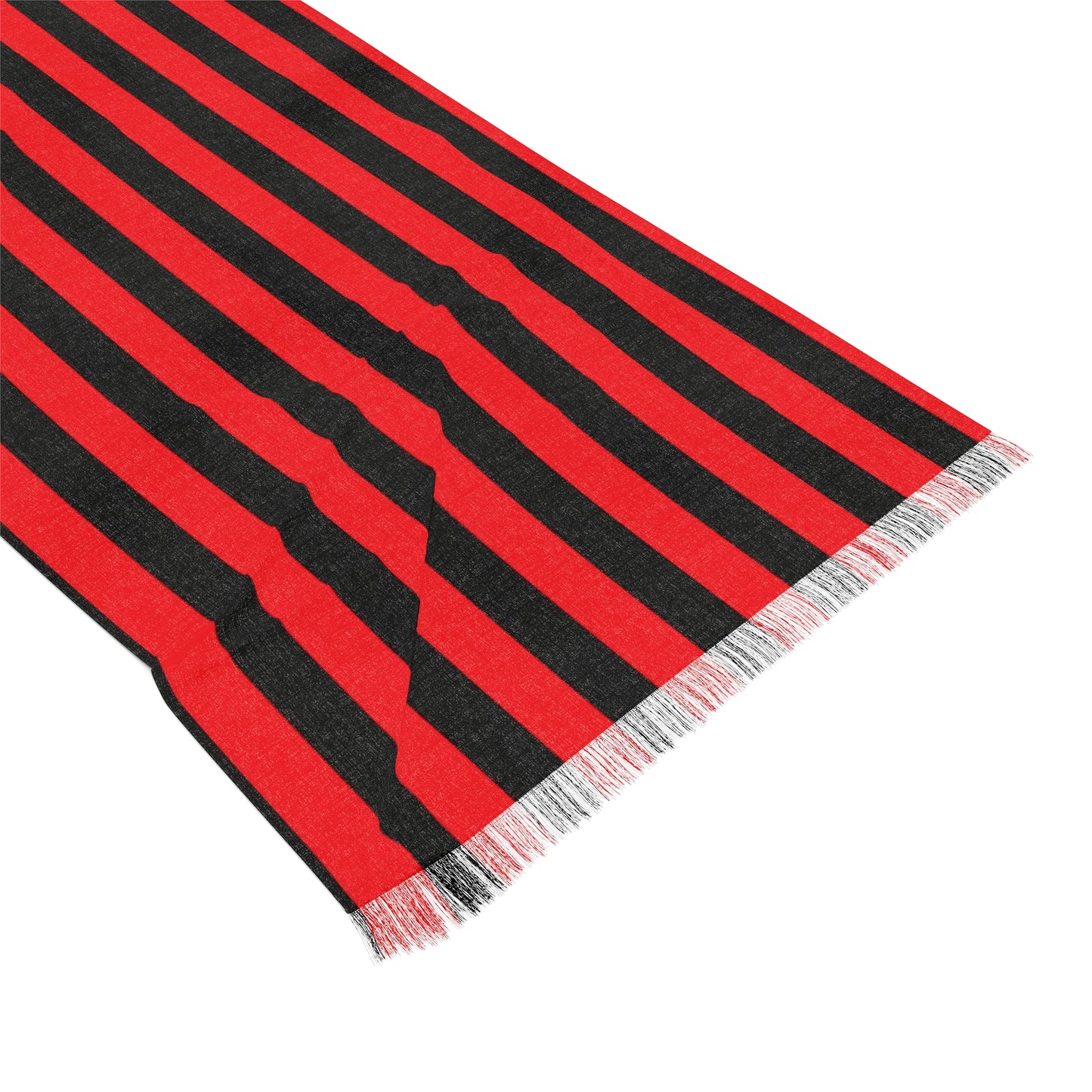 MssMia Red w/ Black Stripe Light Scarf