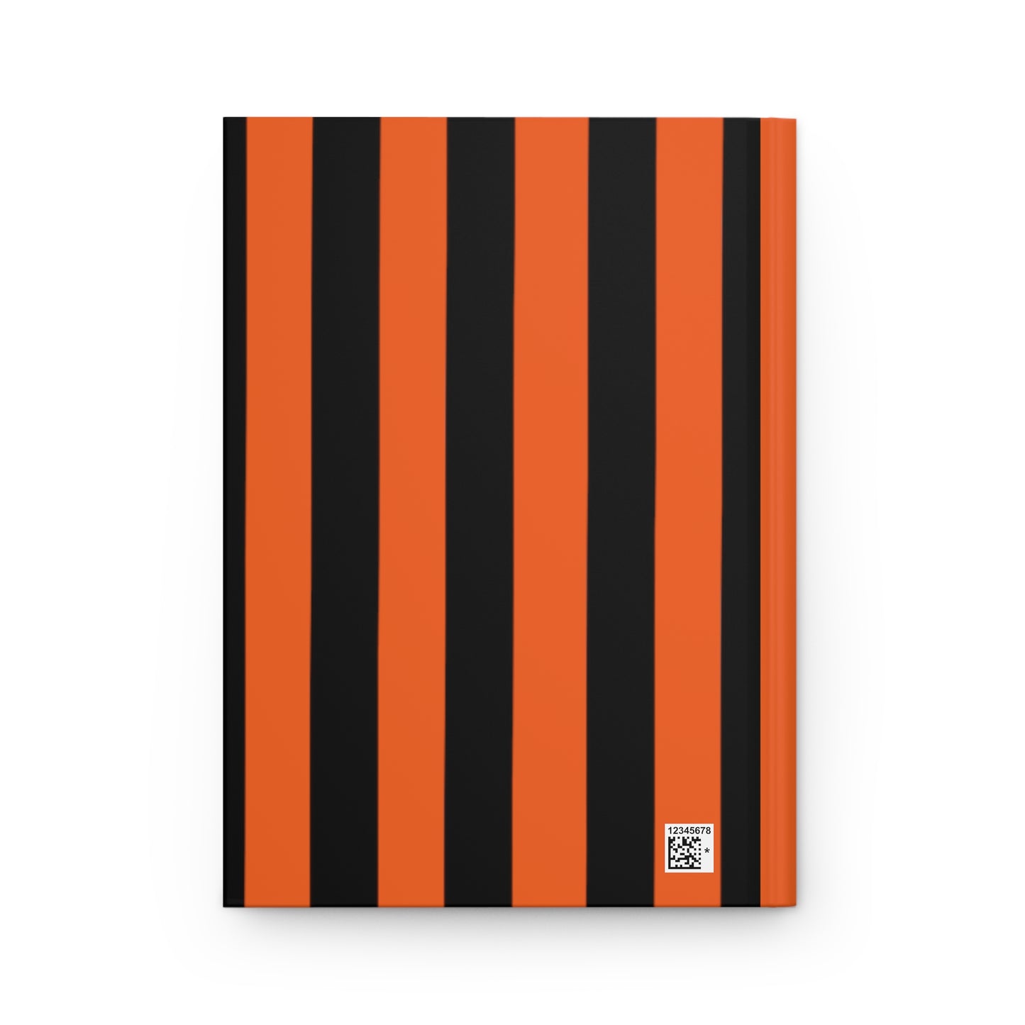 Mss Mia Orange Hardcover Stripe Journal Matte