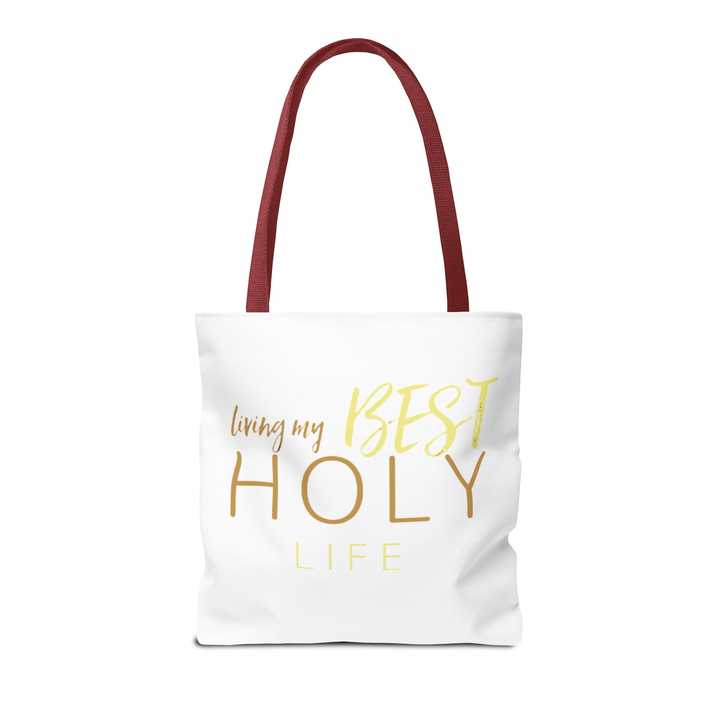 Collection A: “HOLYlife” White Tote Bag