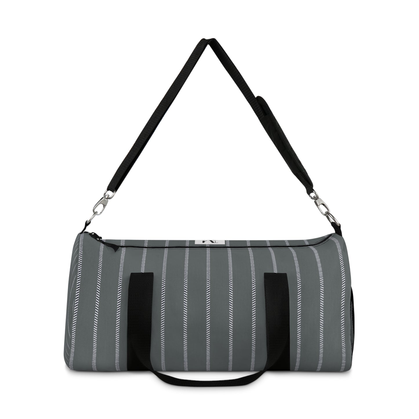 Mss Mia Grey  W Stripes Duffel Bag