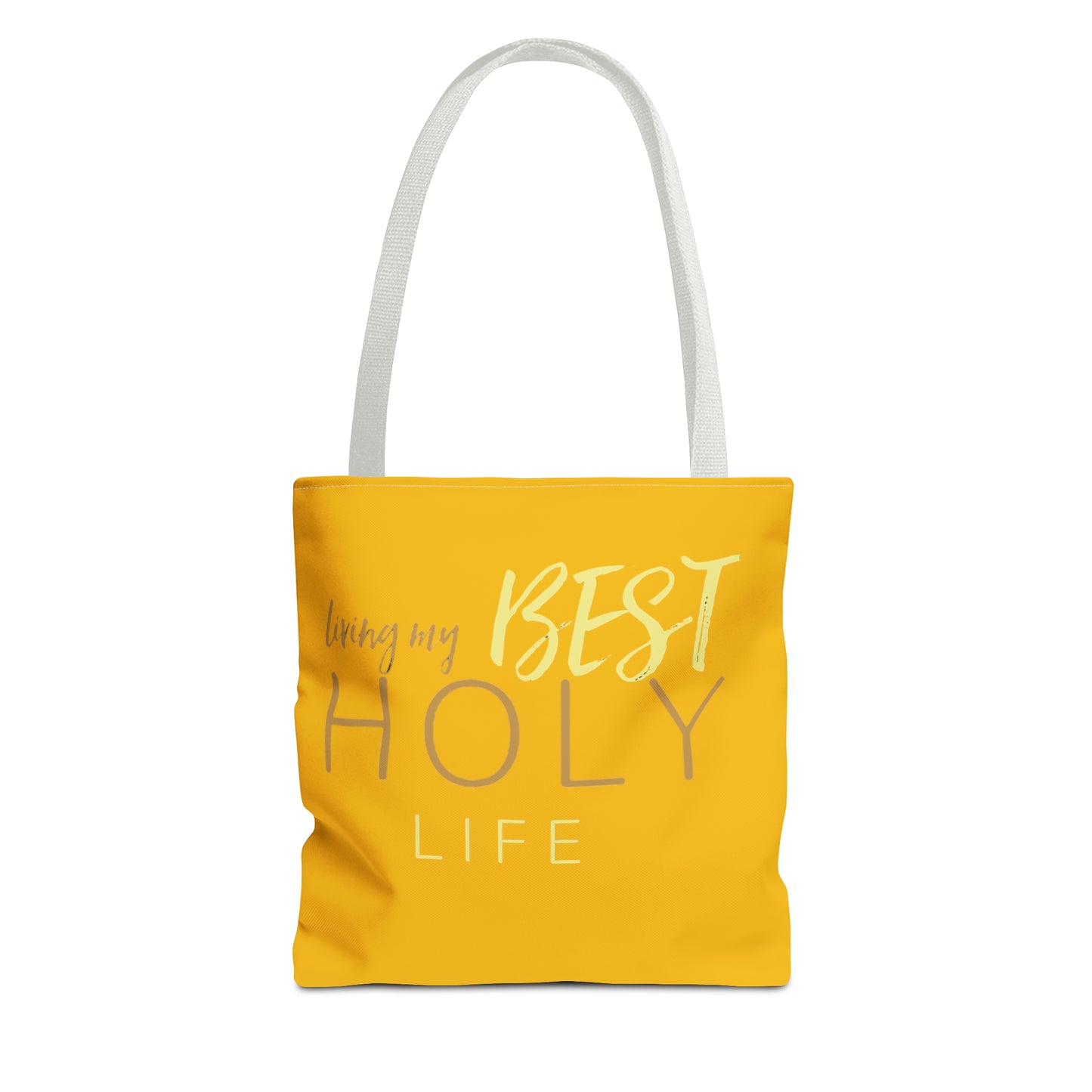 Collection A: “HOLYlife” Yellow Tote Bag