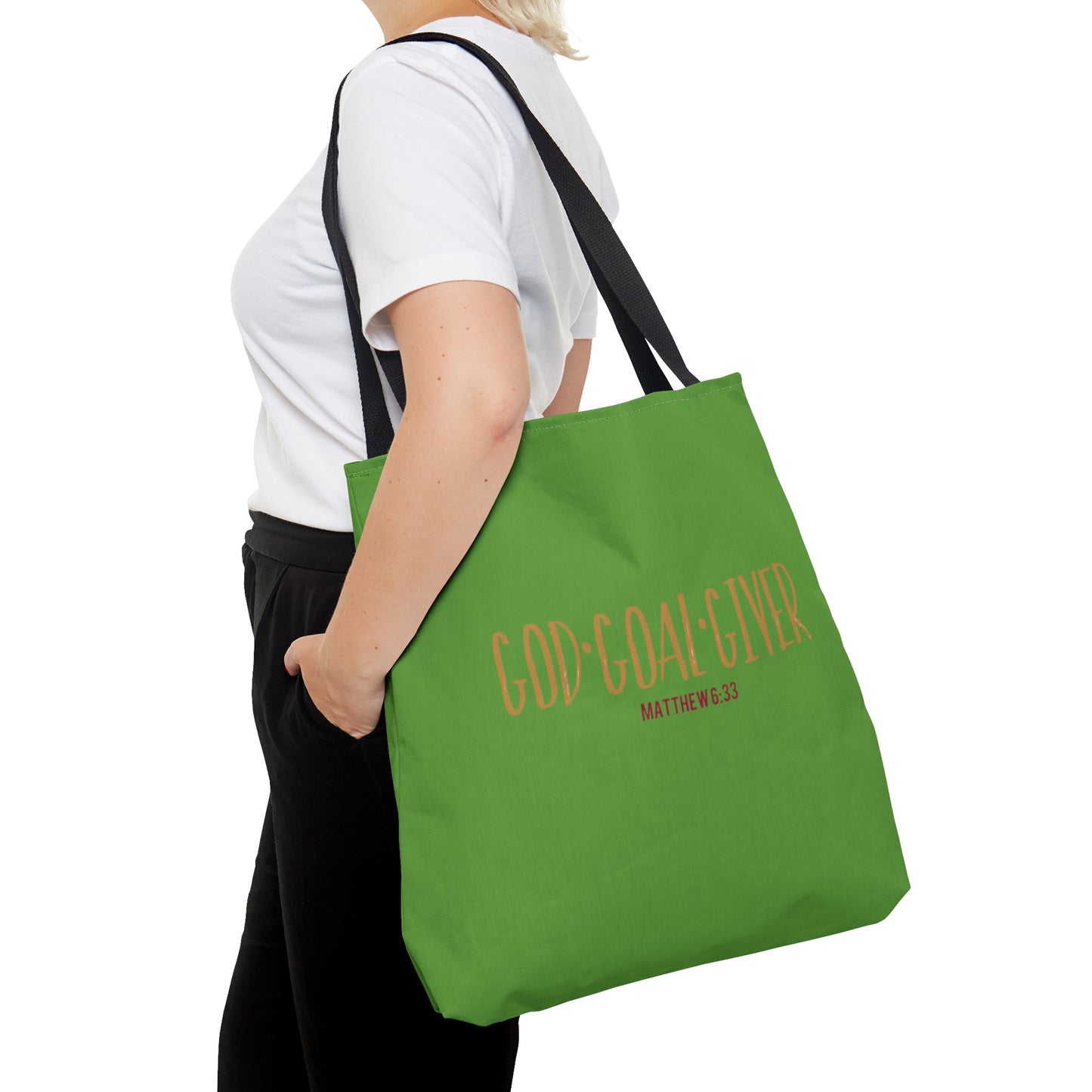 “Goal Giver” Light Green Tote Bag