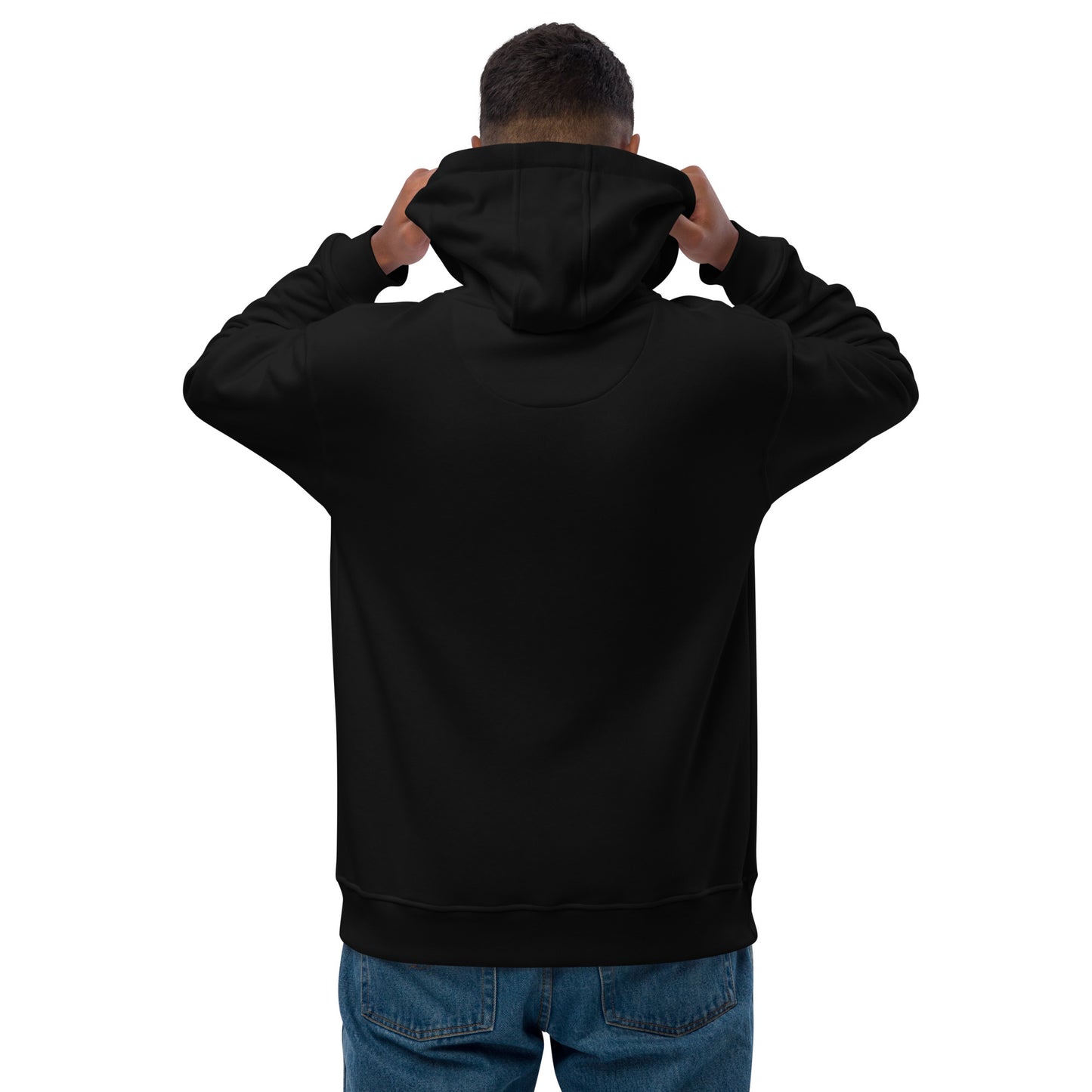 Core Urban: Mss Mia Black W/ White MM Premium Eco Hoodie