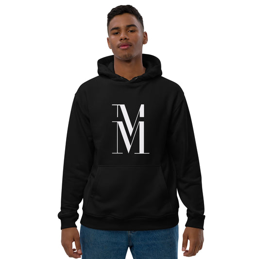 Core Urban: Mss Mia Black W/ White MM Premium Eco Hoodie